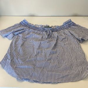 Womens off the shoulder Ralph Lauren top